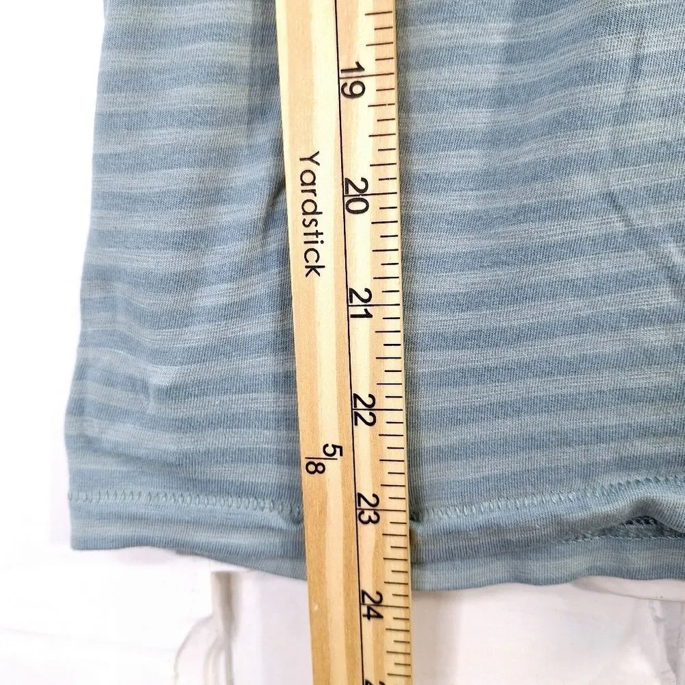 Jones New York Striped Short Sleeve V-Neck Shirt Sz S - Picture 6 of 10